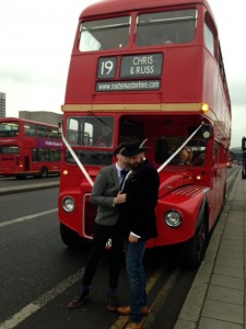 Chris & Russ Wedding Day Bus 7/2/15