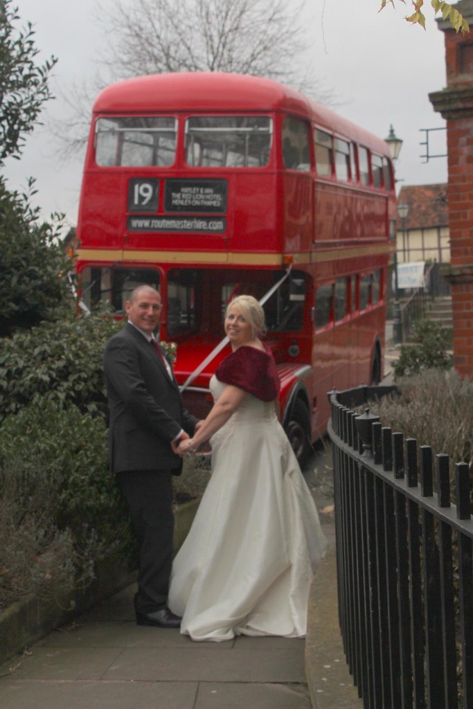 Winter Wedding Bus