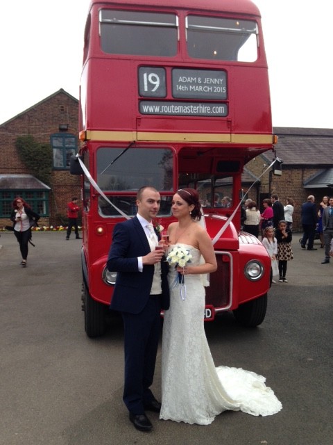 Adam & Jenny, Wedding Bus, 14/3/2015.