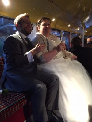 Manny & Briony Wedding Bus Hire Routemaster-Hire